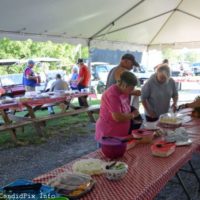 Potluck supper at the 2022 Nothin' Fancy Bluegrass Festival in Beuna Vista, VA - photo © Bill Warren