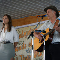 Bob and Sarah Amos at the 2022 Delaware Valley Bluegrass Festival - photo by Frank Baker