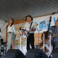 Bob and Sarah Amos at the 2022 Delaware Valley Bluegrass Festival - photo by Frank Baker