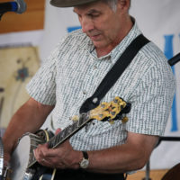 Bob Amos at the 2022 Delaware Valley Bluegrass Festival - photo by Frank Baker