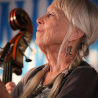 Laurie Lewis at the 2022 Delaware Valley Bluegrass Festival - photo by Frank Baker