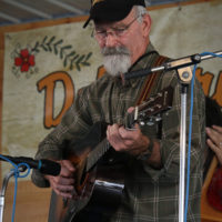 Dennis Hall with The New Ballard Branch Bogtrotters at the 2022 Delaware Valley Bluegrass Festival - photo by Frank Baker