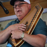 Eddie Bond with The New Ballard Branch Bogtrotters at the 2022 Delaware Valley Bluegrass Festival - photo by Frank Baker