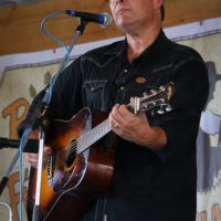 Eric Gibson at the 2022 Delaware Valley Bluegrass Festival - photo by Frank Baker