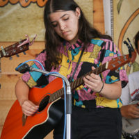 Kids Academy performance at the 2022 Delaware Valley Bluegrass Festival - photo by Frank Baker