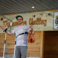 Joseph Decosimo at the 2022 Delaware Valley Bluegrass Festival - photo by Frank Baker