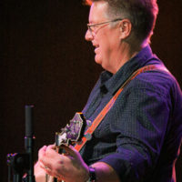 Ned Luberecki with Becky Buller & Friends at The Lincoln Theater (9/27/22) - photo © Frank Baker
