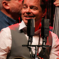 Brian Oberlin with Full Cord Bluegrass at the 2022 IBMA Momentum Awards (9/28/22) - photo © Frank Baker