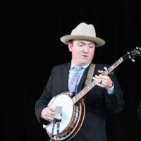 Colton Powers with Seth Mulder & Midnight Run at the 2022 Camp Springs Bluegrass Festival - photo by Laura Tate Photography