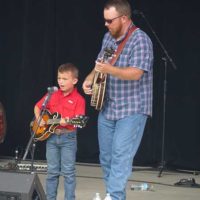 JB and Franklin Layne with Franklin Station at the 2022 Camp Springs Bluegrass Festival - photo by Gary Hatley
