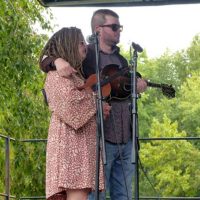 Katie and Austin Koerner at the 2022 Recovery Road Bluegrass Festival - photo by Gary Hatley