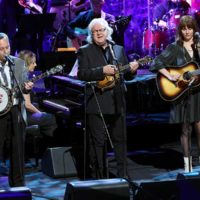 Justin Moses, Ricky Skaggs, and Molly Tuttle perform Tennessee Blues during Keith Whitley's induction into the Country Music Hall of Fame (10/16/22) - photo by Terry Wyatt/Getty Images for Country Music Hall of Fame and Museum