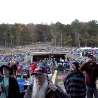 The audience waiting for the next act at CaveFest at The Caverns, Pelham, TN on Saturday, October 8, 2022 - photo by Alisa B. Cherry