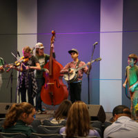 Muddy Roots JAM group at the 2022 IBMA World of Bluegrass - photo © Frank Baker