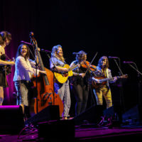 Della Mae at the IBMA Bluegrass Live! festival (10/1/22) - photo © Frank Baker