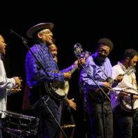 Dom Flemons & Schultz's Dream at the IBMA Bluegrass Live! festival (10/1/22) - photo © Frank Baker