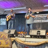 Don Rigsby with Josh Williams at the November 2022 Palatka Bluegrass Festival