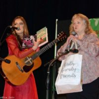Caroline Owens and Lorraine Jordan at the 2022 Bluegrass Christmas in the Smokies - photo © Bill Warren