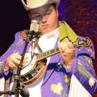 Kody Norris plays a little banjo at the 2022 Industrial Strength Bluegrass Festival - photo © Bill Warren