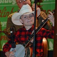 9 year old TikTok star Landon Burke at Bluegrass Christmas in the Smokies - photo © Bill Warren