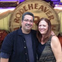 Ernie and Debi Evans at the November 2022 Palatka Bluegrass Festival