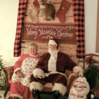 Santa and Mrs. Claus at the 2022 Merry Mountain Christmas in Grottoes, VA