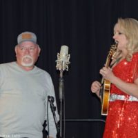 Tommy Brown with Rhonda Vincent & The Rage at the 2023 Jekyll Island fest - photo © Bill Warren