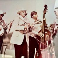 George Portz on bass with Bill Monroe, Melvin Goins on guitar