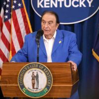 Bobby Osborne speaks briefly as he accepts his 2022 Kentucky Governor's Award