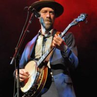 Graham Sharpe with Steep Canyon Rangers at the Bijou Theatre in Knoxville (2/17/23) - photo by Alissa Cherry