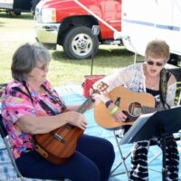 Campground sing at the 2023 Palatka Bluegrass Festival - photo © Bill Warren