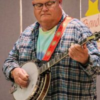 Danny Bowers, 2nd place banjo at the 2023 Star Fiddlers' Convention (3/4/23) - photo by G Nicholas Hancock