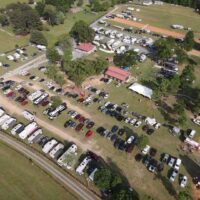 Aerial view of the 2023 Big Lick Bluegrass Festival - photo by Troy Pope