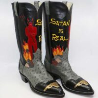 Custom boots to be raffled for the IBMA Foundation's 2023 Strings For Dreams