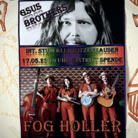 Show poster for Fog Holler at Klub Witzenhausen in Germany - photo by Kianna Mott-Smith