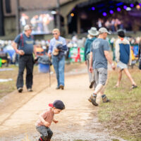 Mud stompin' at MerleFest 2023 - photo © Gina Elliott Proulx