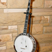 NASHVILLE, TENNESSEE - MAY 22: Earl Scruggs’s Gibson RB-Granada Mastertone Banjo seen at the celebration of its donation to the Country Music Hall of Fame and Museum's permanent collection on May 22, 2023 in Nashville, Tennessee. (Photo by Jason Kempin/Getty Images for the Country Music Hall of Fame and Museum)