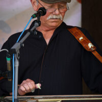 Fred Travers with Seldom Scene at the Spring 2023 Gettysburg Bluegrass Festival - photo © Frank Baker