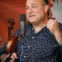 Mike Mitchell at the Spring 2023 Gettysburg Bluegrass Festival - photo © Frank Baker