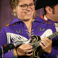 Mary Rachel Nalley-Norris with the Kody Norris Show at the Spring '23 Gettysburg Bluegrass Festival - photo © Frank Baker