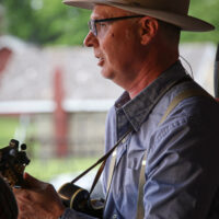 Darrell Webb with Appalachian Road Show at the Spring '23 Gettysburg Bluegrass Festival - photo © Frank Baker