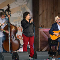 Lizzy Long sits in with Danny Paisley & The Southern Grass at the Spring 2023 Gettysburg Bluegrass Festival - photo © Frank Baker