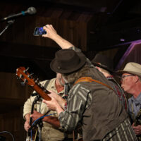 Todd Phillips with Appalachian Road Show captures the band on video at the Spring '23 Gettysburg Bluegrass Festival - photo © Frank Baker