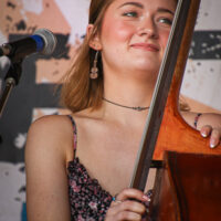 Maddie Dalton with Sister Sadie at the Spring '23 Gettysburg Bluegrass Festival - photo © Frank Baker