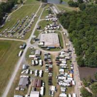 Drone shot of the 2023 Malpass Brothers Bluegrass & Country Festival - photo by Troy Pope