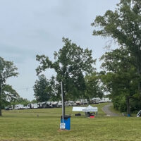 Setting at the Camp Springs Bluegrass Park for the first Tony Rice Memorial Day Musicfest (5/19/23) - photo by Gary Hatley