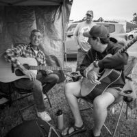 Dale Suitt and Ben Watlington at the Tony Rice Memorial Day Musicfest at Camp Springs (5/25/23) - photo © Jeromie Stephens