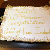A cake celebrating the RIBA 10th Anniversary and the 2023 Hall of Fame inductees - photo by Diane Petit