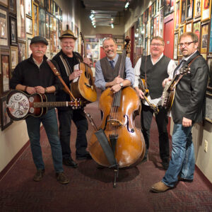 Th current Seldom Scene: Fred Travers, Dudley Connell, Ronnie Simpkins, Lou Reid, Ron Stewart