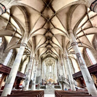 Michaelskirche, Schwäbisch Hall, in Germany - photo by Kianna Mott-Smith